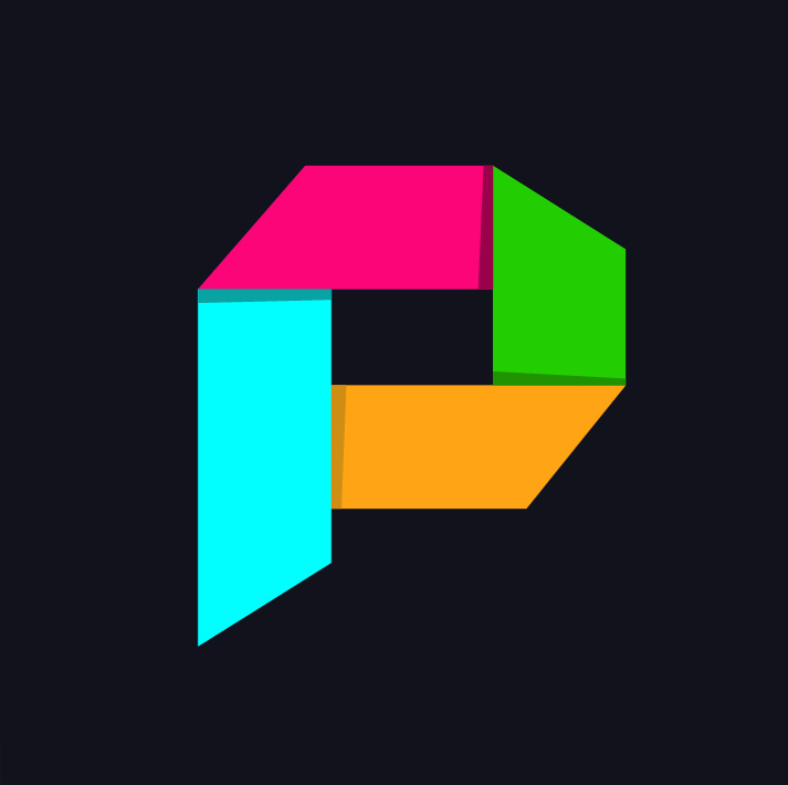 Isotipo multicolor de Publimpacto